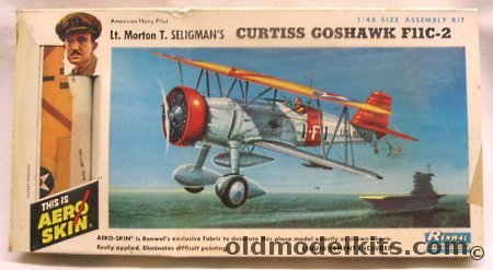 Renwal 1/48 Curtiss Goshawk F11C-2 Aeroskin - (F112C) USS Saratoga, 282-149 plastic model kit